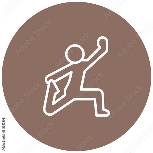Dynamic Stretch Vector Icon