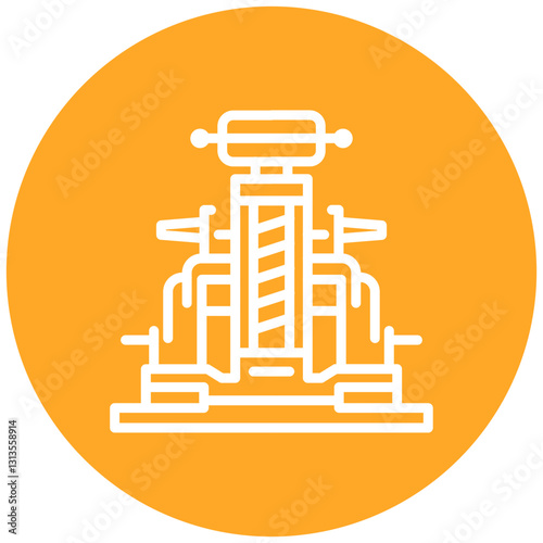 Hydraulic Jack Vector Icon
