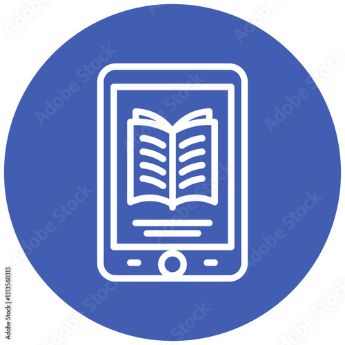 E Book Vector Icon