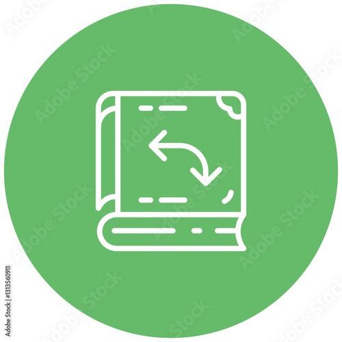 Return Book Vector Icon