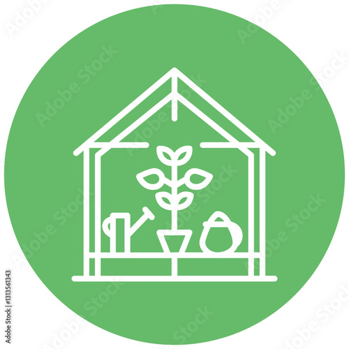 Smart Greenhouse Vector Icon