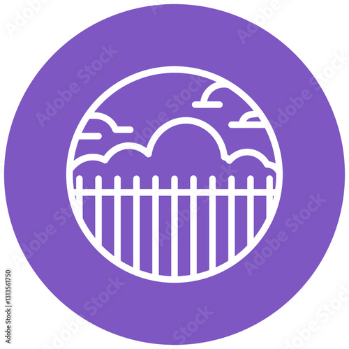 Border Fence Vector Icon