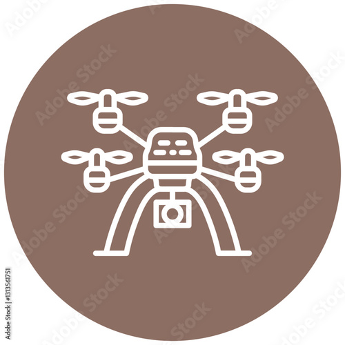 Border Patrol Drone Vector Icon