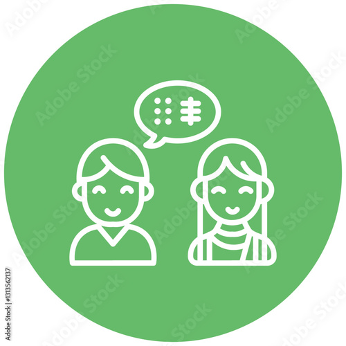 Language Barrier Vector Icon
