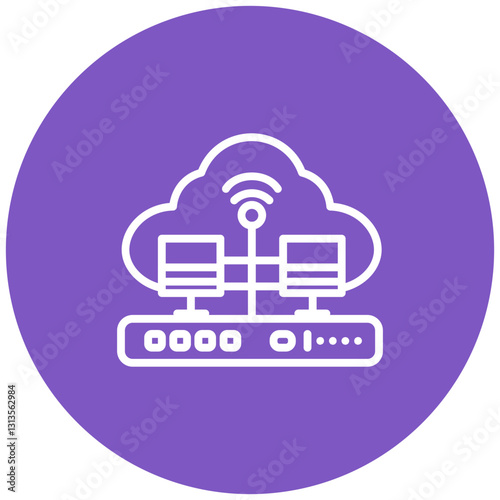 Network Switch Vector Icon