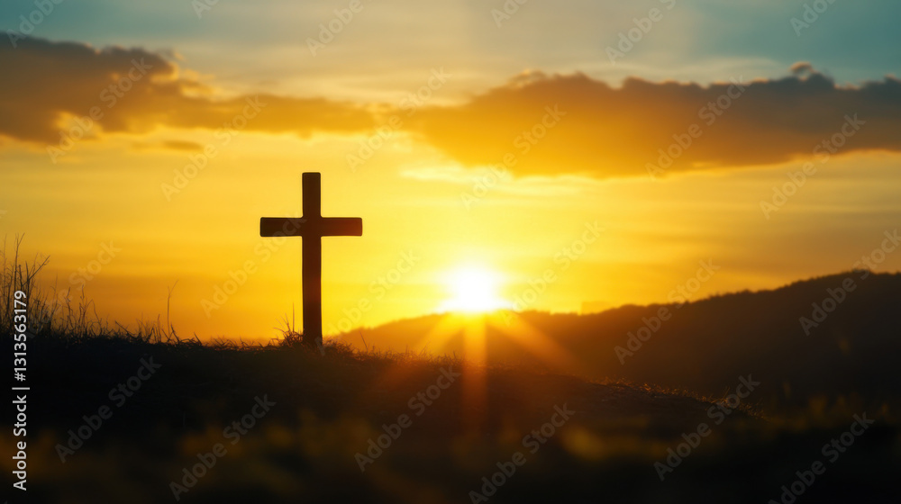 A contemporary and minimalistic representation of Good Friday A contemporary and minimalistic representation of Good Friday