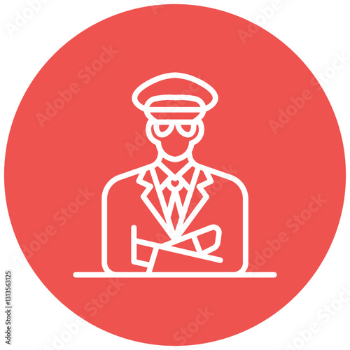 Air Marshal Vector Icon