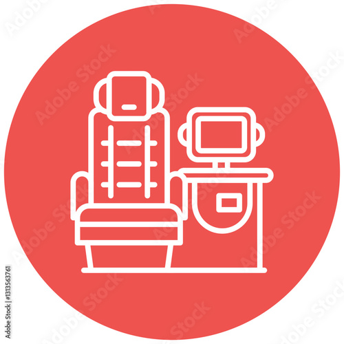In-flight Entertainment Vector Icon