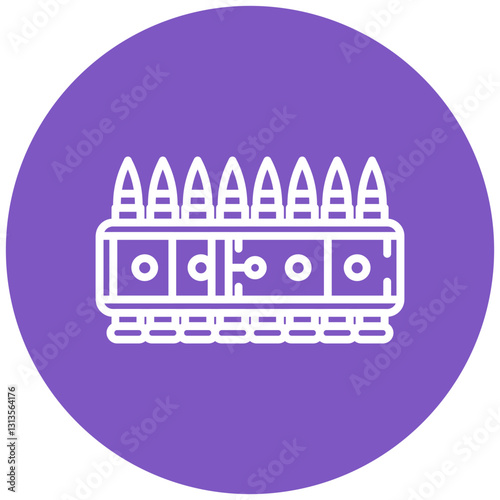 Bullet Belt Vector Icon