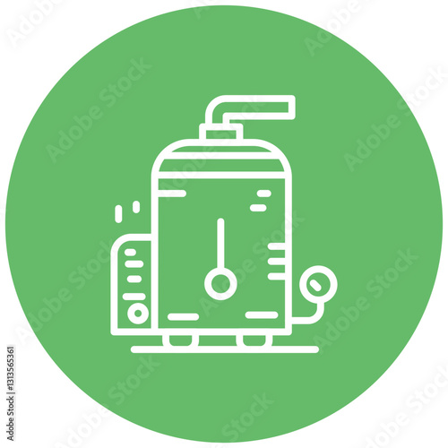 Steam Boiler Vector Icon