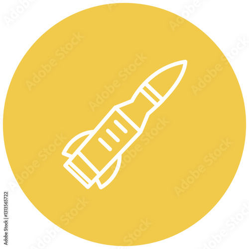 Artillery Shell Vector Icon
