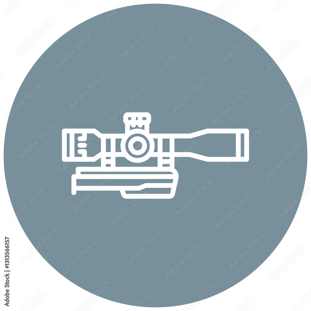 Obraz premium Sniper Scope Vector Icon
