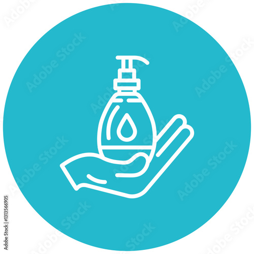 Hand Wash Gel Vector Icon
