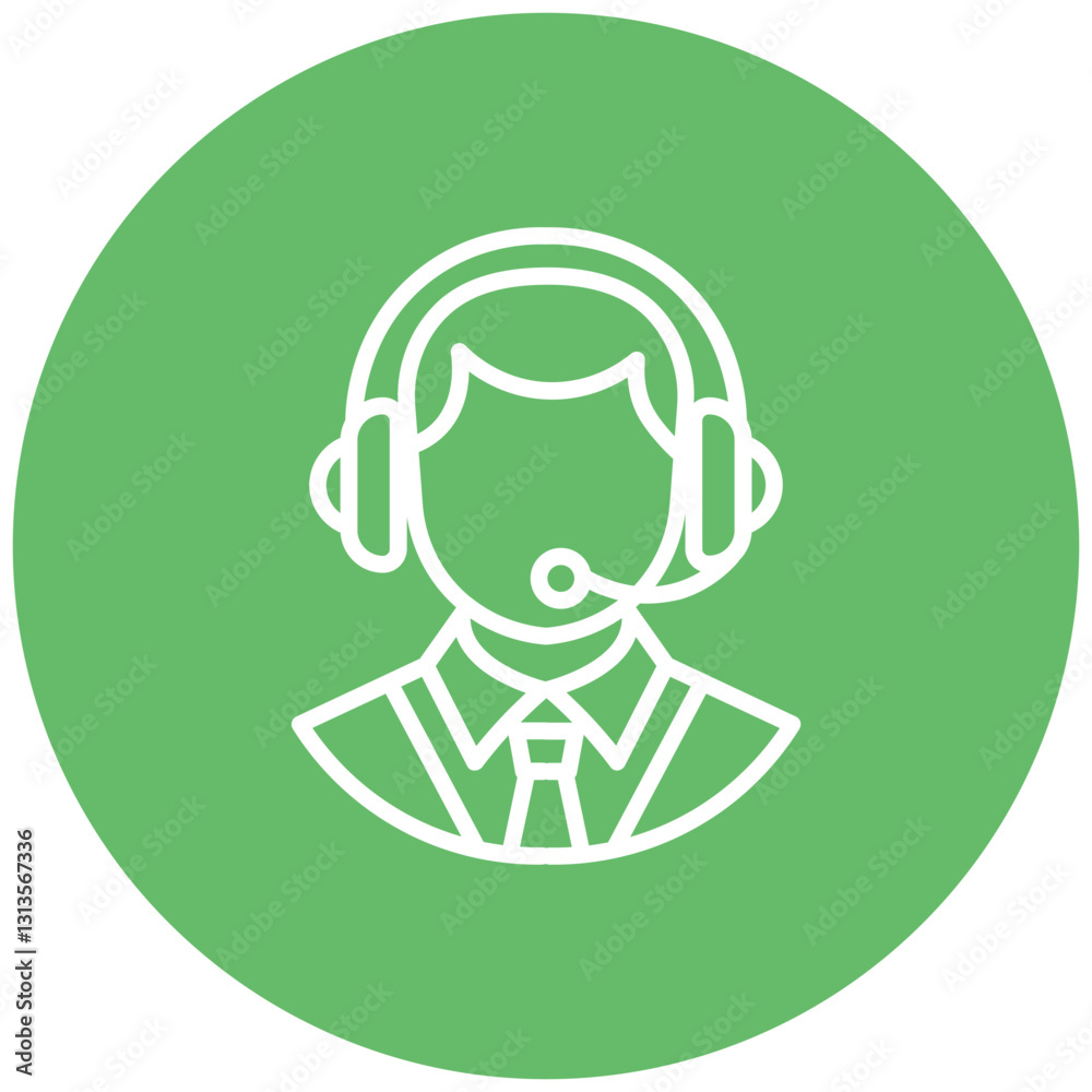 Emergency Call Center Vector Icon Emergency Call Center Vector Icon