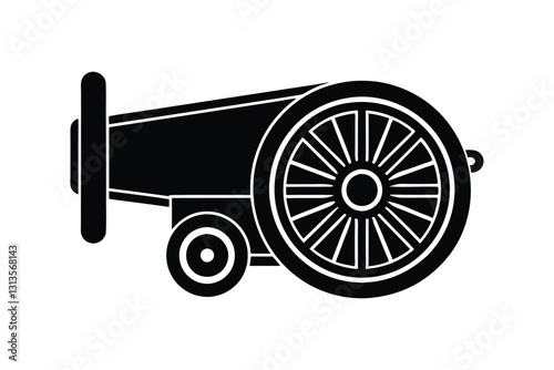 Silhouette of a blower machine vector art illustration.eps