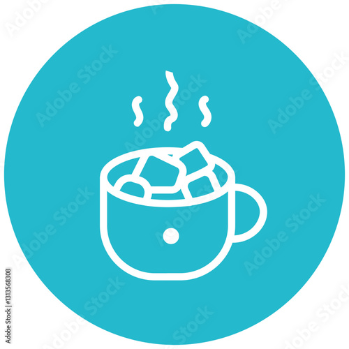 Hot Cocoa Mug Vector Icon
