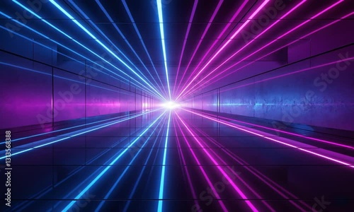  Sci-Fi Neon Background  