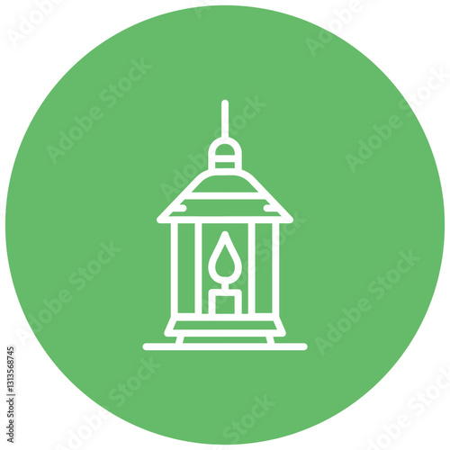 Winter Lantern Vector Icon