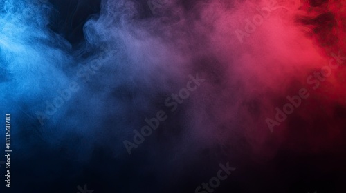 Wallpaper Mural Foggy background with red and blue colors, isolated on a transparent black color PNG background, hyper-realistic, detailed textures, stock photo, professional photography, sharp focus, high resolution Torontodigital.ca