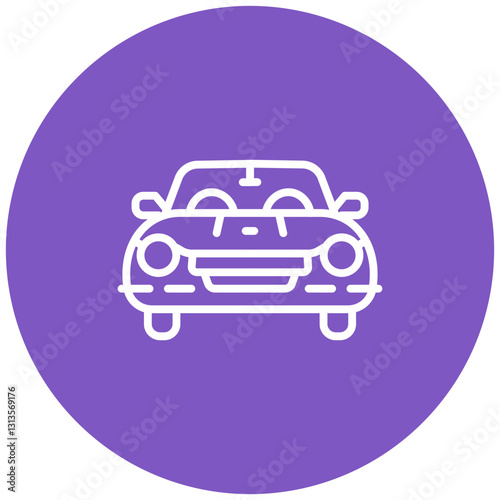 Cabriolet Vector Icon