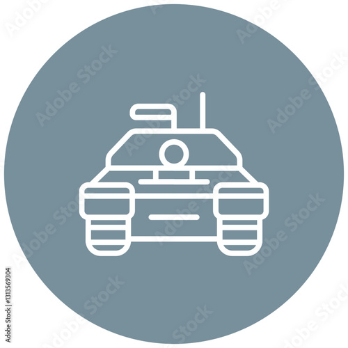 Military Tank Vector Icon