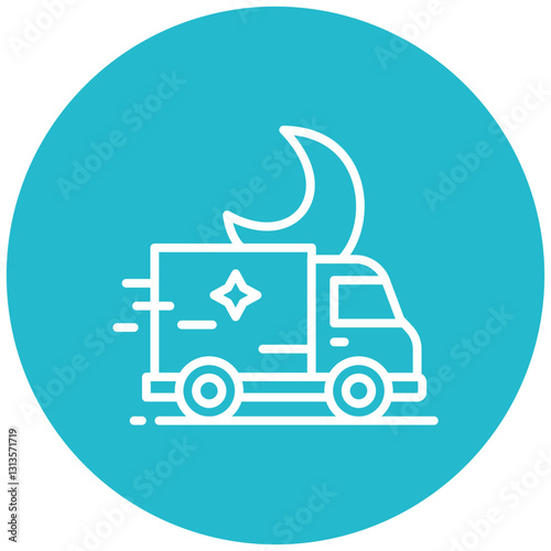 Overnight Delivery Vector Icon