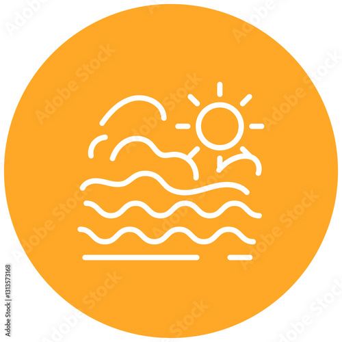 Fog Bank Vector Icon