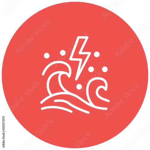 Flash Flood Vector Icon