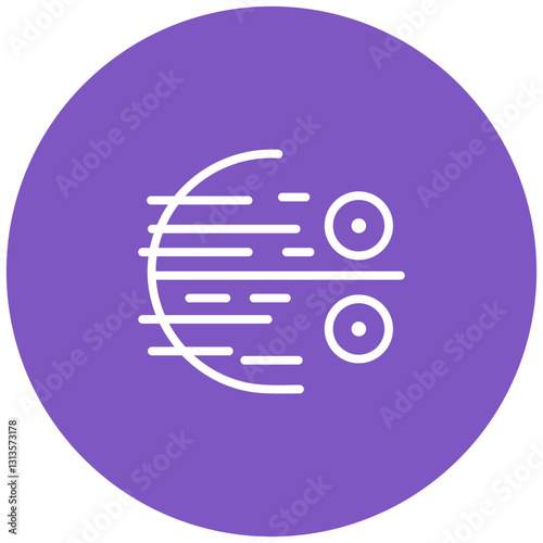 Gale Winds Vector Icon