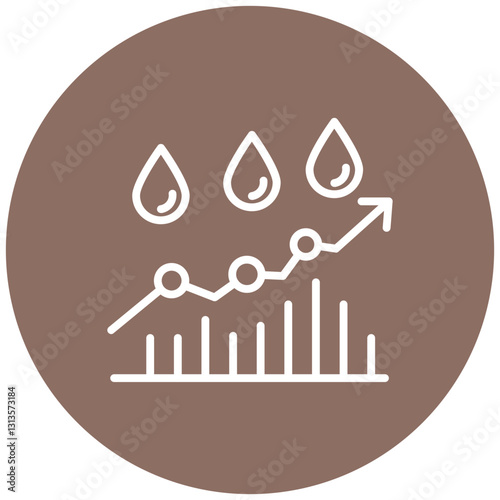 Humidity Rising Vector Icon