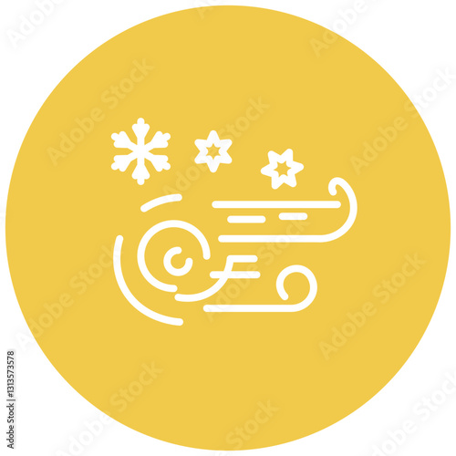 Snowstorm Vector Icon