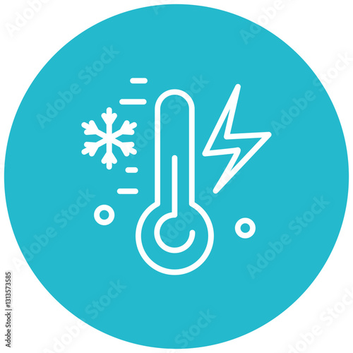 Thermometer Falling Vector Icon
