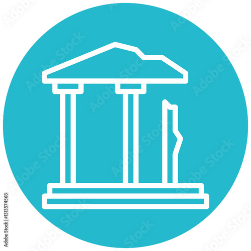 Ancient Ruins Vector Icon