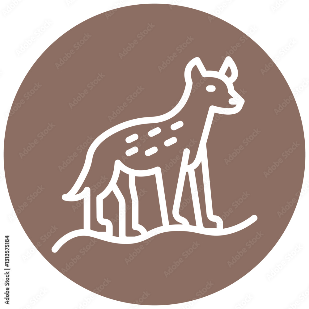 Obraz premium Hyena Vector Icon