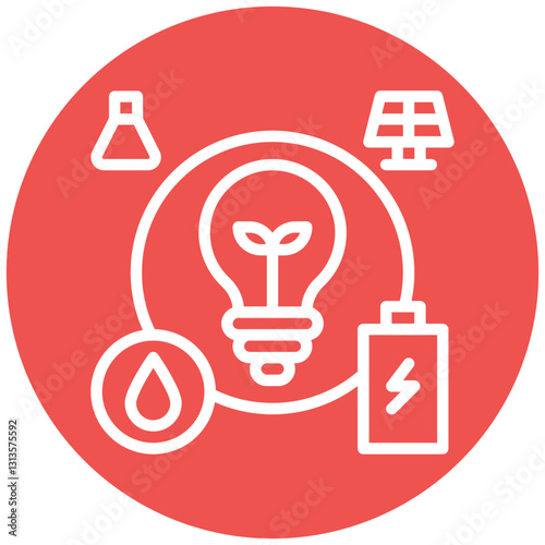 Energy Grid Control Vector Icon