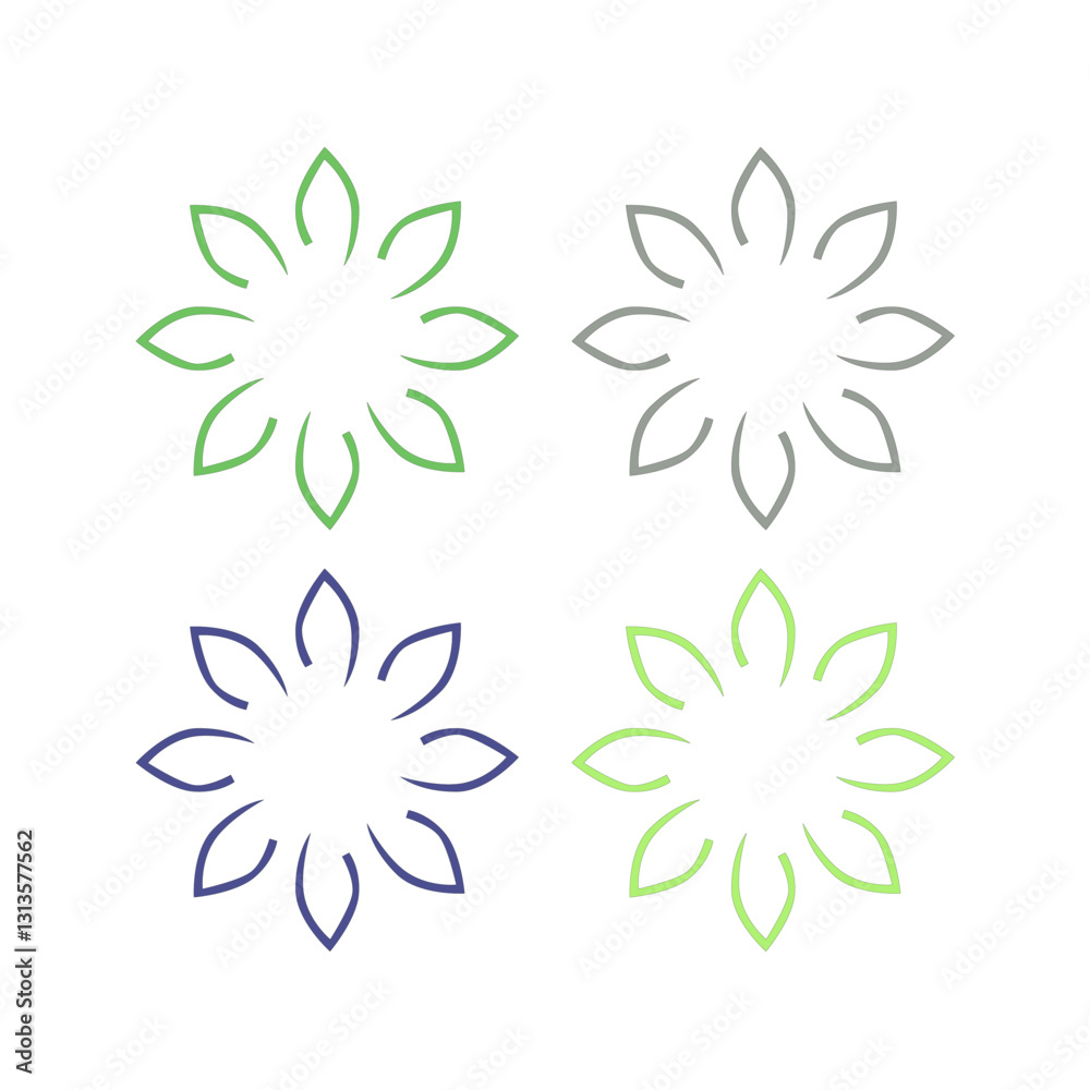 Obraz premium Eco Bio Leaves Product Sign Symbol Logo Vector 