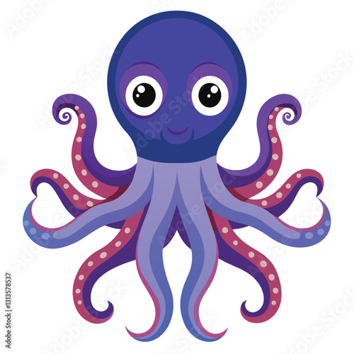 octopus vector image on white background