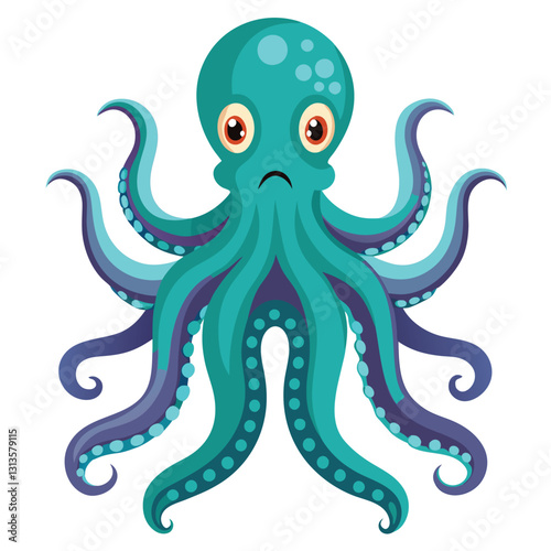 octopus vector image on white background