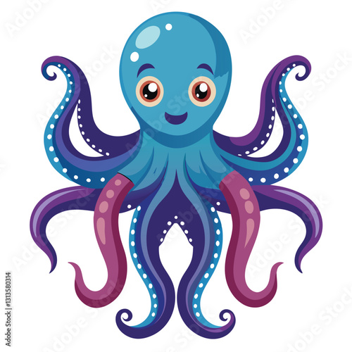 octopus vector image on white background