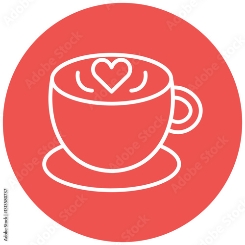French Vanilla Latte Vector Icon