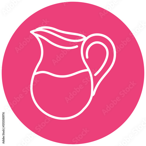 Latte Pitcher Vector Icon