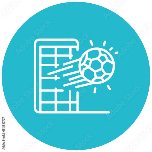 Soccer Crossbar Hit Vector Icon