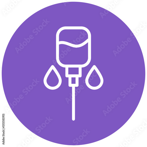 IV Drip Vector Icon