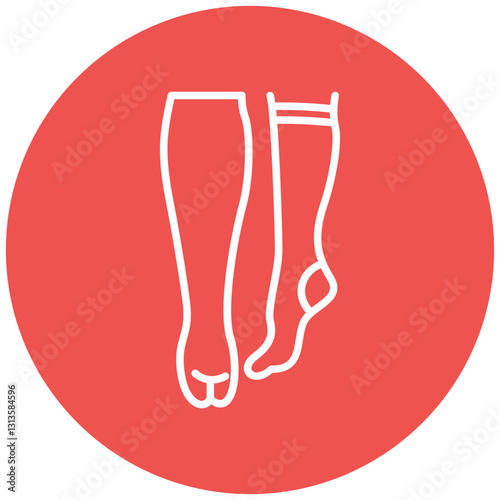 Compression Stocking Vector Icon