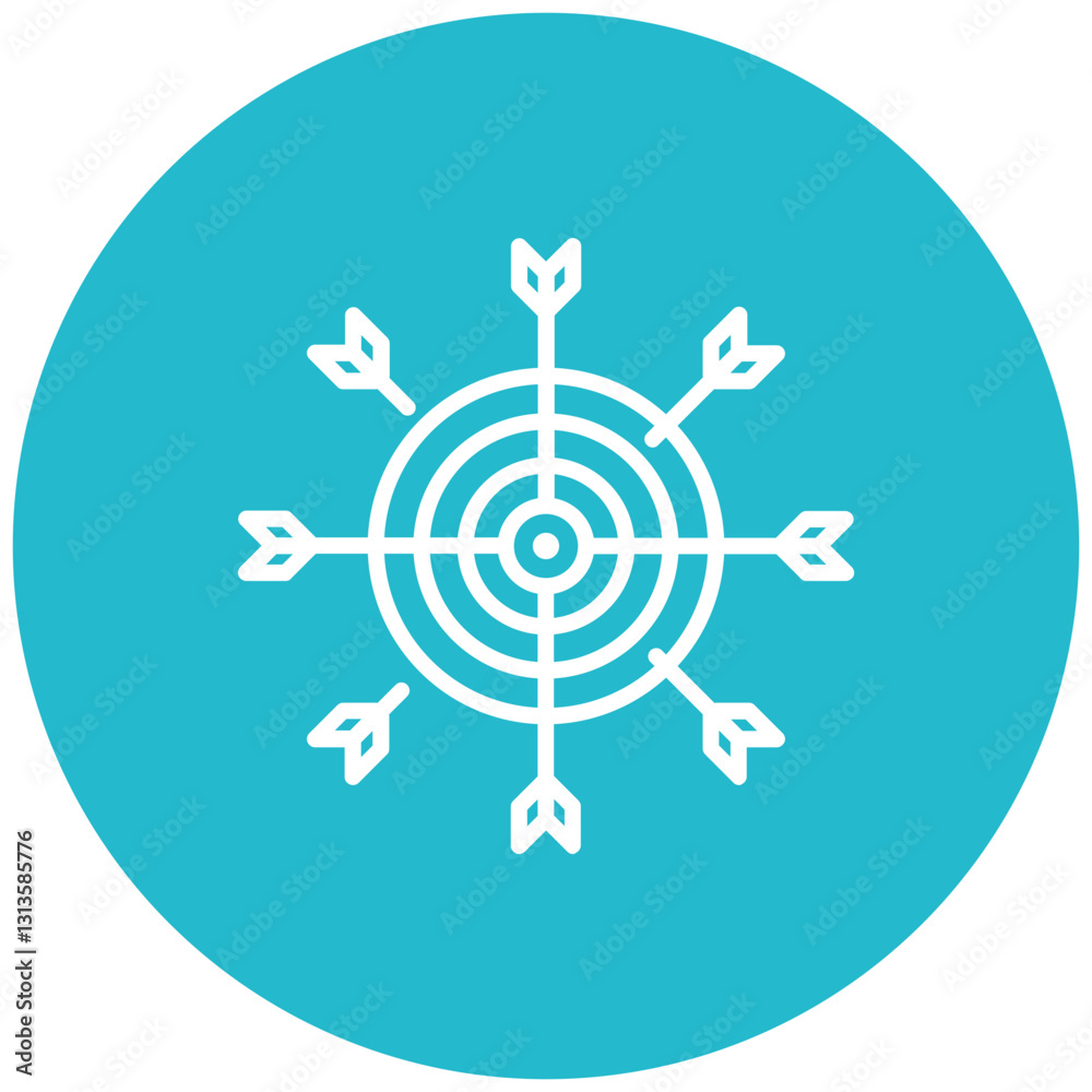 Focus on Goals Vector Icon Focus on Goals Vector Icon