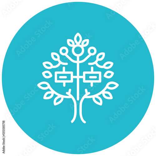 Decision Making Tree Vector Icon