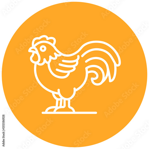 Hainanese Chicken Vector Icon