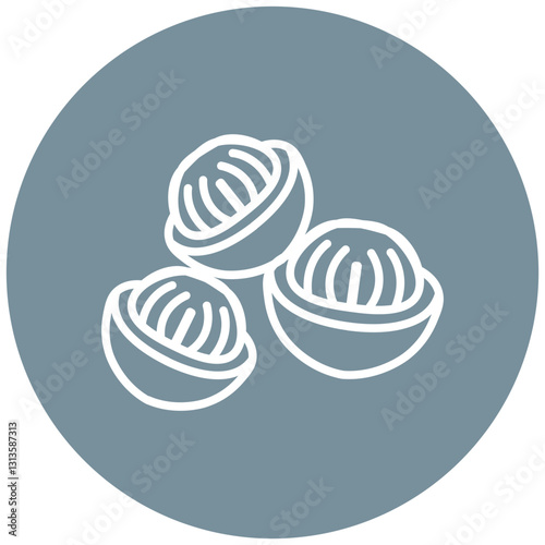 Roasted Chestnuts Vector Icon