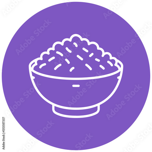 Sticky Rice Vector Icon