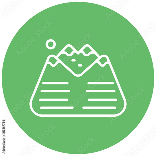 Elevation Map Vector Icon